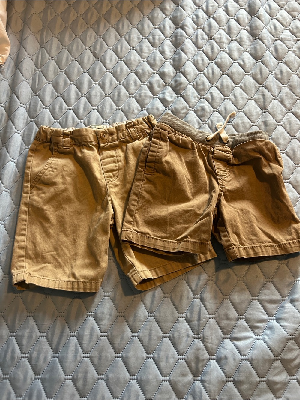 Place Boys Khaki/Tan Elastic Waist Shorts Pack